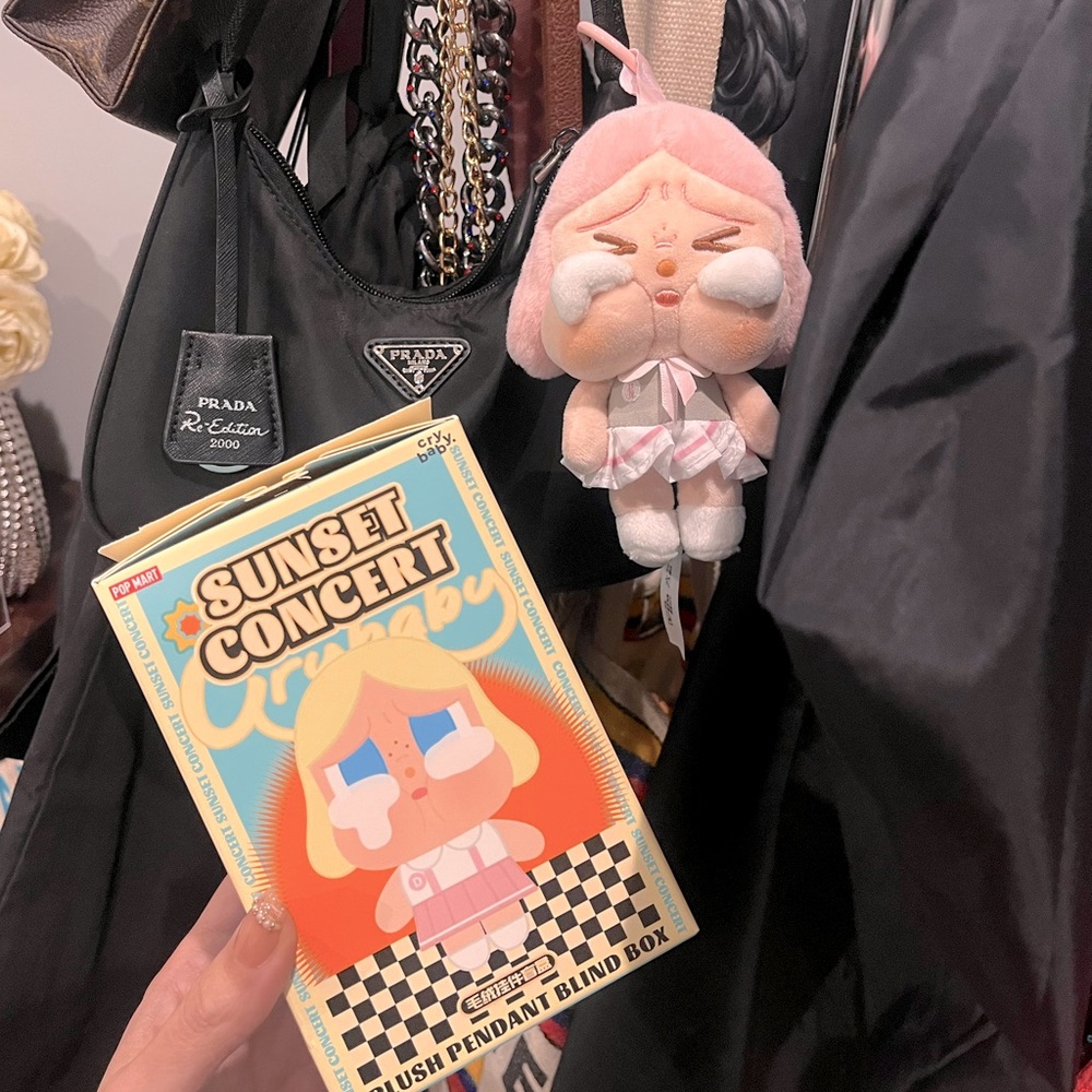 Pop Mart Cry Baby Sunset Concert Series Plush Keychain Blind Box Opened